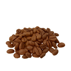 macro shot of roasted coffee beans