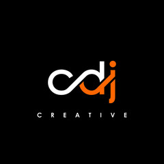CDJ Letter Initial Logo Design Template Vector Illustration
