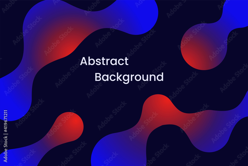 Aufkleber abstract background with 3d fluid liquid shapes.