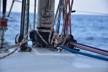 base albero di una barca a vela