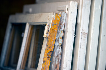 old wooden window, nacka, sverige, stockholm, sweden