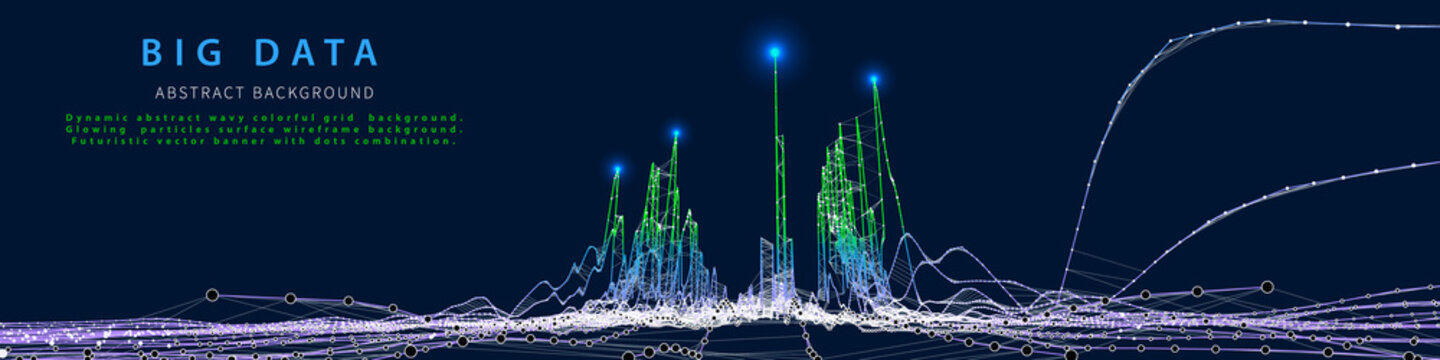 Abstract analytical background with  analyze data chart. Analytics algorithms. Big data. Quantum cryptography concept. Data chart.  Data chart.  Banner for business, science and technology.  