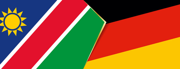 Namibia and Germany flags, two vector flags.