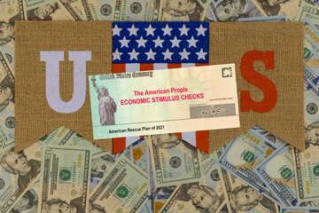 The American Prople financial stimulus bill USA on Global pandemic Covid 19 lockdown American Rescue Plan