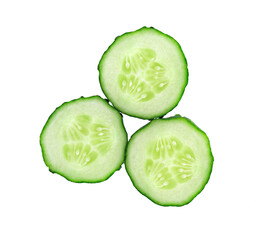 Cucumber. Cucumber slices close up.