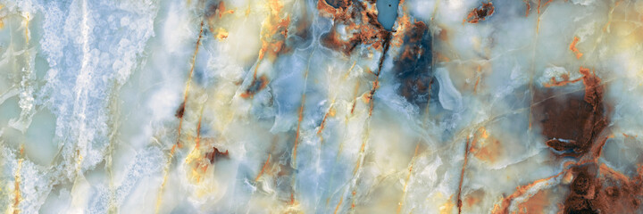 Natural marble texture and surface background. Blue onyx marbel stone. Emperador marble for...