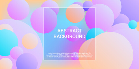 Background picture with balls for banner design.