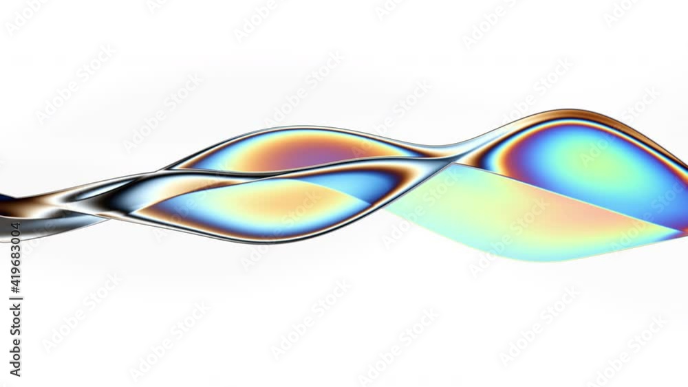 Poster abstract colorful wavy background in bright blue, orange, green and red color. halographic gradient.