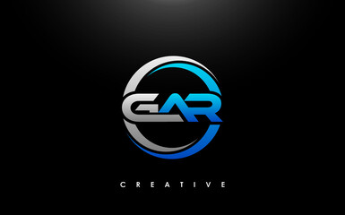 Obraz premium GAR Letter Initial Logo Design Template Vector Illustration