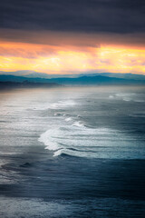 moody sunrise over the sea