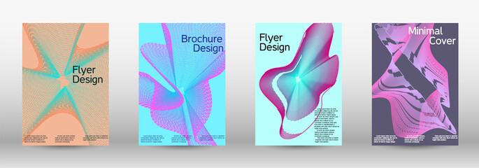 Modern design template. A set of modern abstract covers.