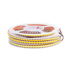 LED strip in roll isolated on white background top view