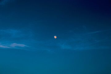 moon and clouds landscape