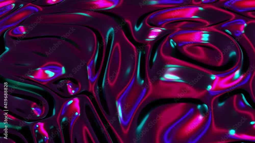 Aufkleber computer generated realistic background of weaving iridescent fabric, 3d rendering background