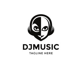 music logo design vector illustration