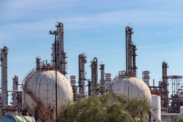 Petrochemical industry of Palos de la Frontera in Huelva, Andalucia, Spain