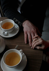 lovers over a cup of tea