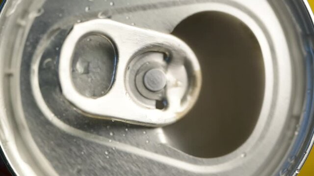 Opening beer can. Сold beer in the can