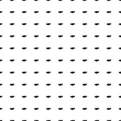 Square seamless background pattern from geometric shapes. The pattern is evenly filled with black handshake symbols. Vector illustration on white background