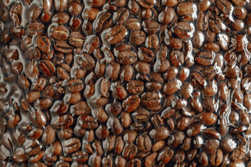 fresh roasted coffee beans packed in vacuum sealed bag