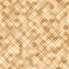 Vector seamless pattern of colored diagonal cells. Texture for textile print