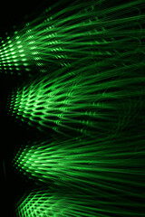 Abstract green digital background made with light brush.