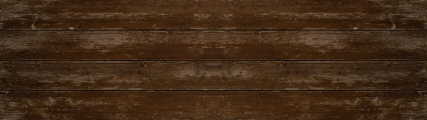 Fototapeta premium old brown rustic dark wooden texture - wood timber background panorama long banner 