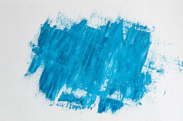 creative background, stain of colored primer rubbed on the surface of a linen canvas, temporary...