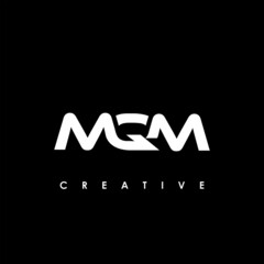 MQM Letter Initial Logo Design Template Vector Illustration
