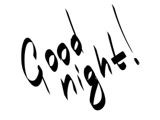 The words "good night" are handwritten.