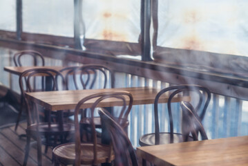 USA, Massachusetts, Cape Ann, Gloucester. Restaurant interior