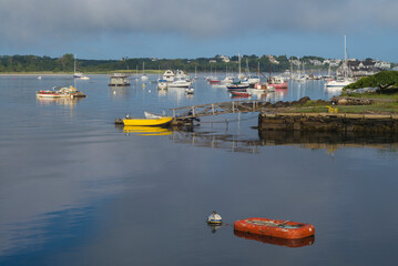 USA, Massachusetts, Cape Ann, Gloucester. Boats in Annisquam Harbor