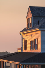 USA, Massachusetts, Ipswich. Great Neck house, morning