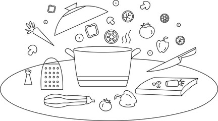 Preparing healthy vegetarian food