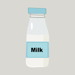 Milk bottle icon. The bottle symbol is simple for the design of the website, mobile application, user interface.