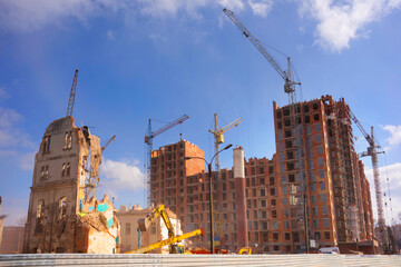 Demolition of the old for the construction of the new