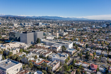 Aerial Views of Hollywood and Beverly Hills