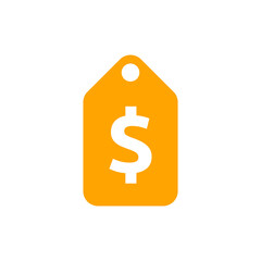 Price tag dollar icon vector