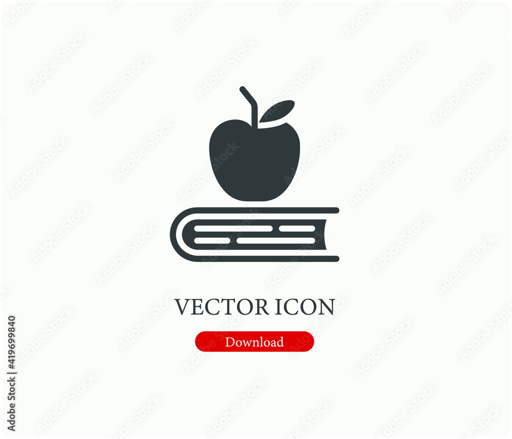 Poster book vector icon. editable stroke. linear style sign for use on web design and mobile apps, logo. sy