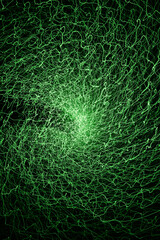 Abstract green digital background made with light brush.