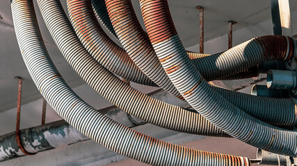 Corrugated pipes hoses for laying and protecting cables and wires. Telecommunication equipment.