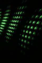 Abstract green digital background made with light brush.