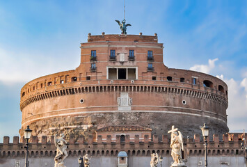 Castle of the Holy Angel (Castel Sant'Angelo) in Rome, Italy
