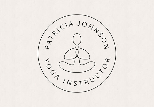 Yoga and Meditation Logo Badge