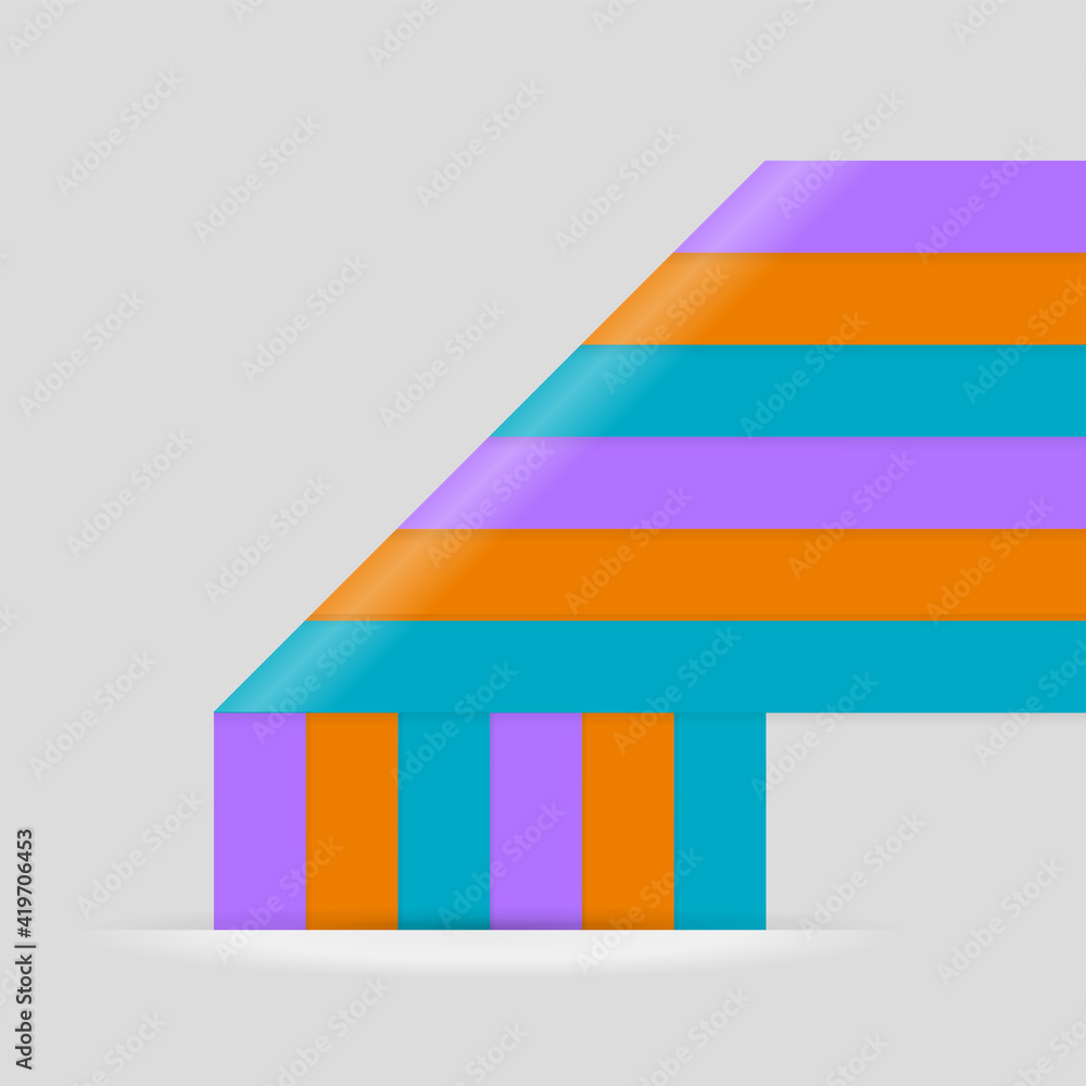 Fototapete line infographic background. web technology concept design elements. abstract color ribbon business 