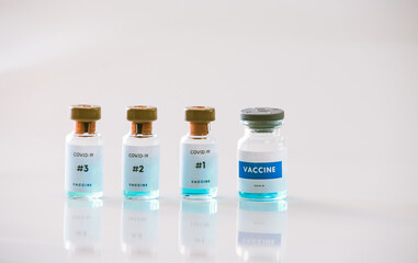 Different types of covid 19 vaccine bottles