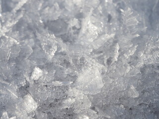 Eiskristalle in eine Makro Aufnahme