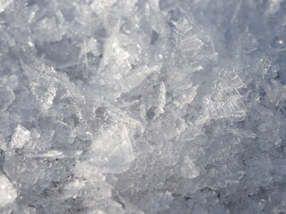 Obraz premium Eiskristalle in eine Makro Aufnahme