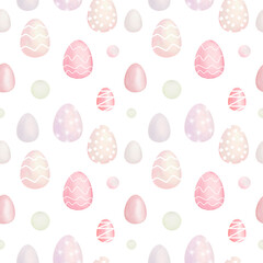 seamless easter eggs pattern