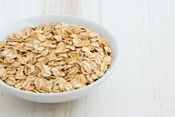 Healthy raw oats